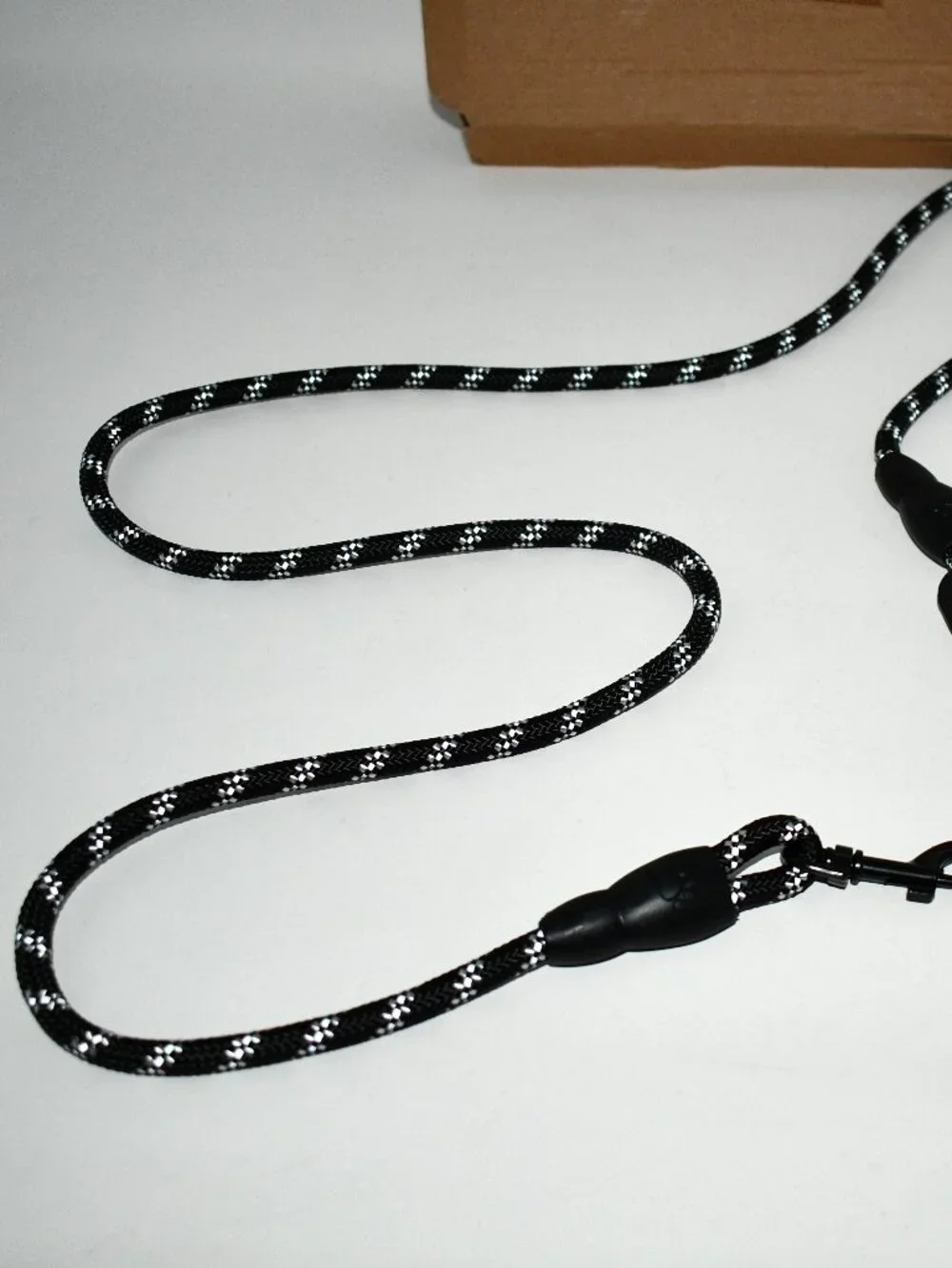 Seven Star Pets 5 FT Reflective Rope Dog Leash, Black, NWT